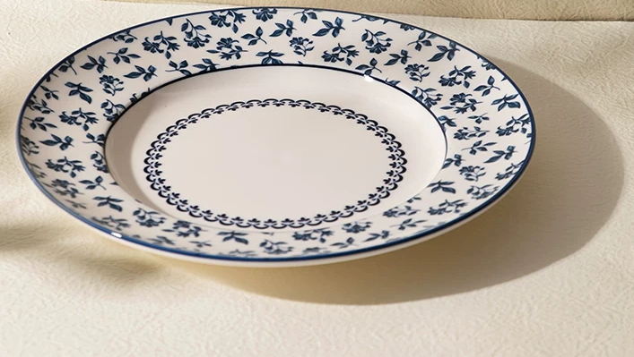 Palais Blue Floral Porcelain — Dinner Plate — Blue Floral